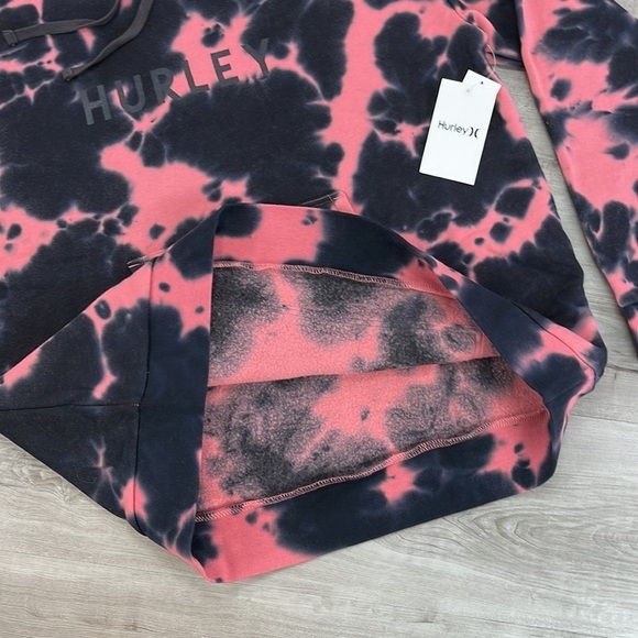 🔆HURLEY 🔆 TATE TIE DYE BOYFRIEND HOODIE SWEATSHIRT - Picture 13 of 14